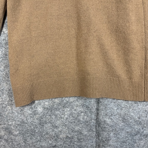 Banana Republic Camel Wool Cashmere Cardigan Size M Button Front Minimalist - Picture 12 of 15